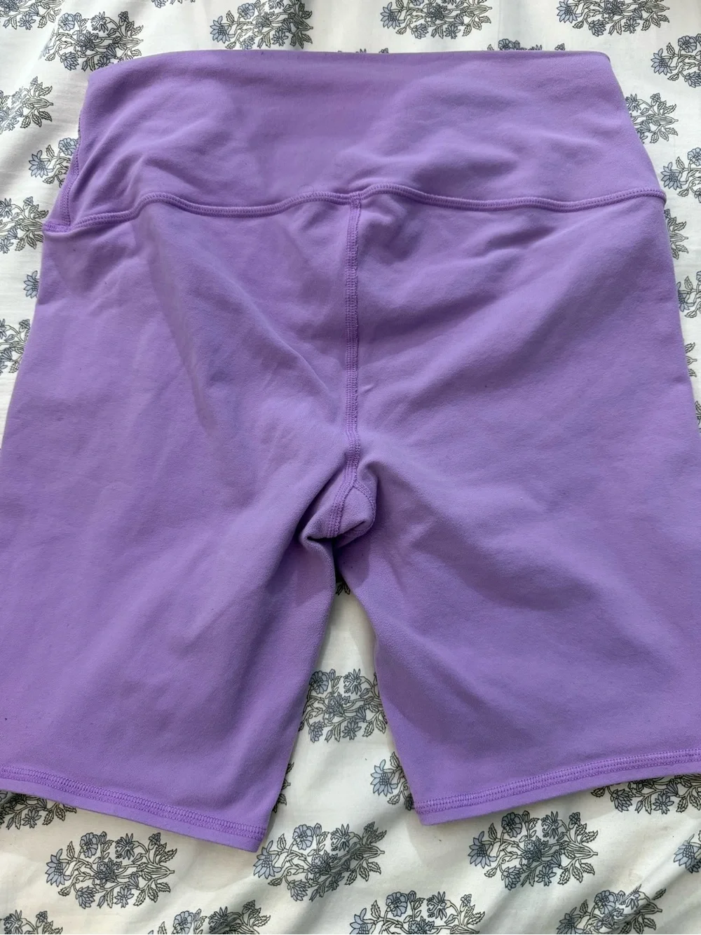 ALO Yoga Lavender High-Rise Bike Shorts